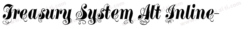 Treasury System Alt Inline字体转换